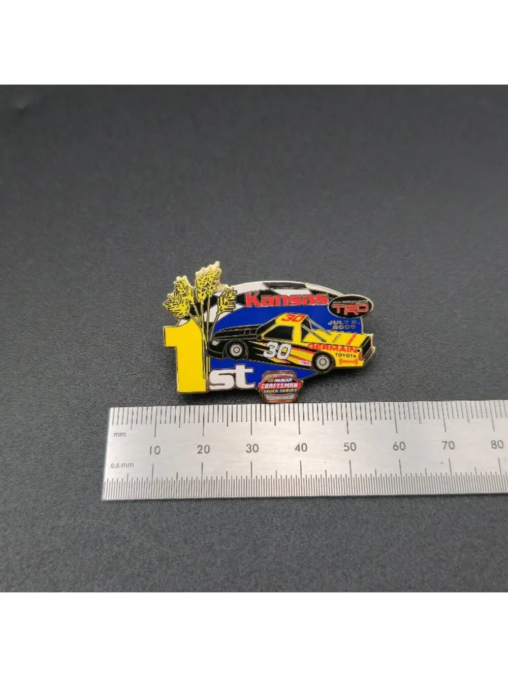 2005 NASCAR Craftsman Truck Series Pin - Germain Toyota Kansas 1st Win A8095